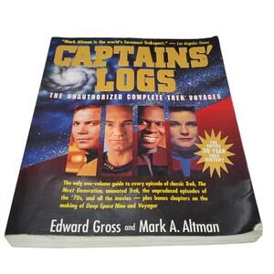 Captains Log Book The Unauthorized Complete Trek Voyage Edward Gross Sci-Fi